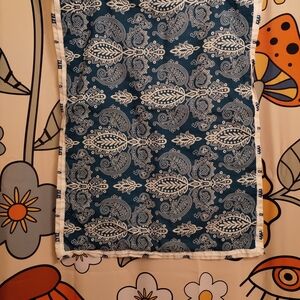 Blue and White Paisley Pillow Sham Set (2)